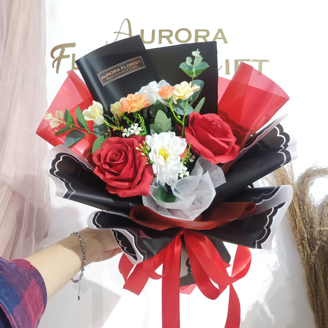 Beautiful Red Rose  (Artificial Flower)