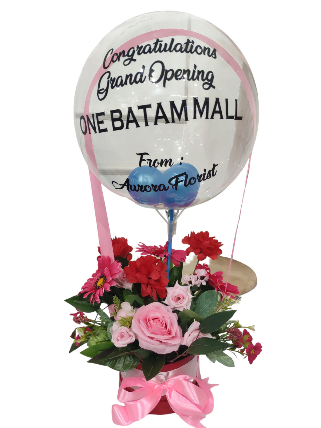 Blossom pink Medium with Balloon (Artificial Flower)