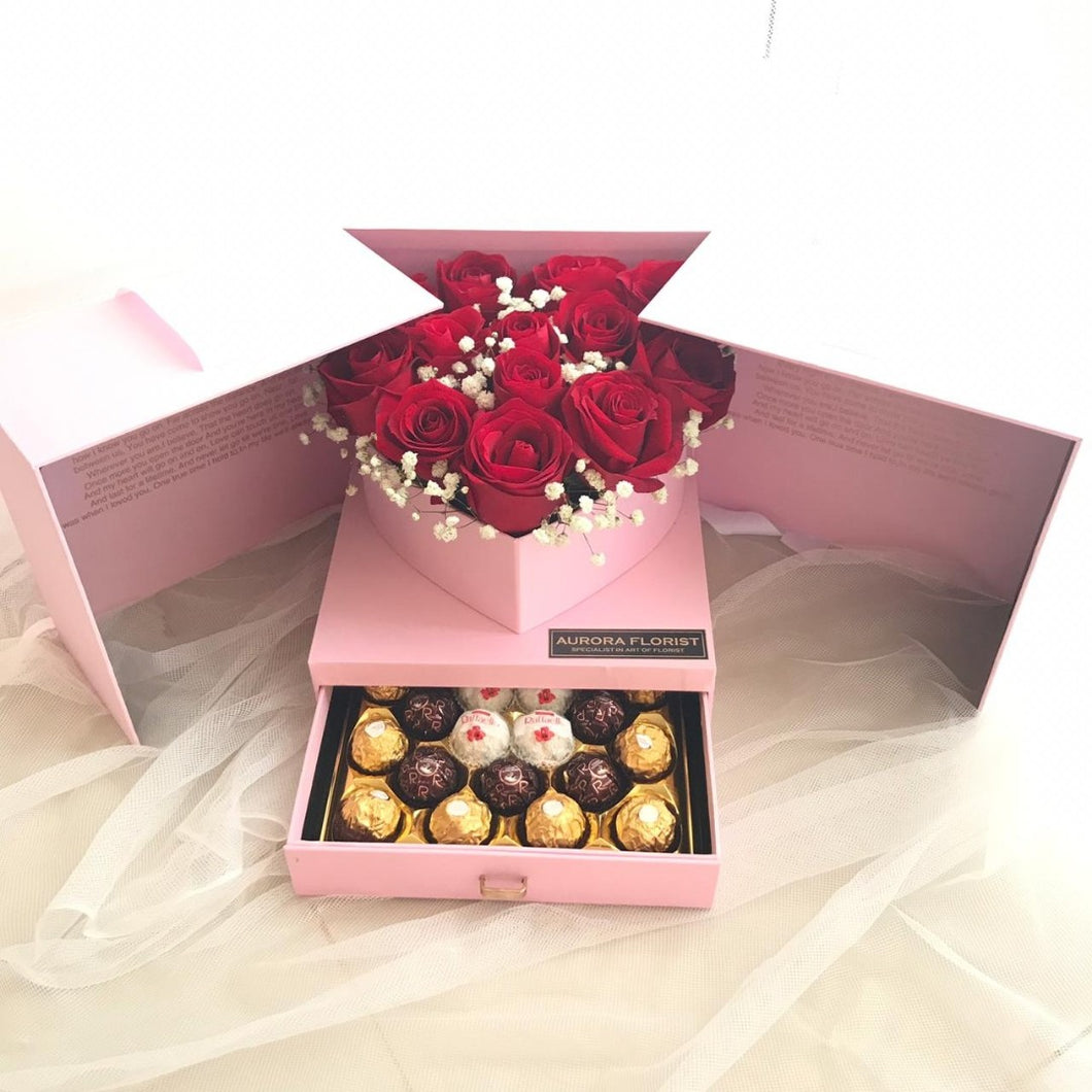 2 Layers Heartshape Box