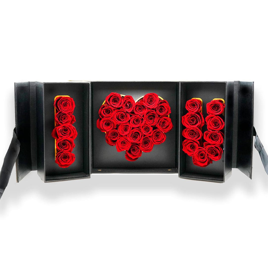 Box I LOVE YOU Red Rose - Valentine's Day