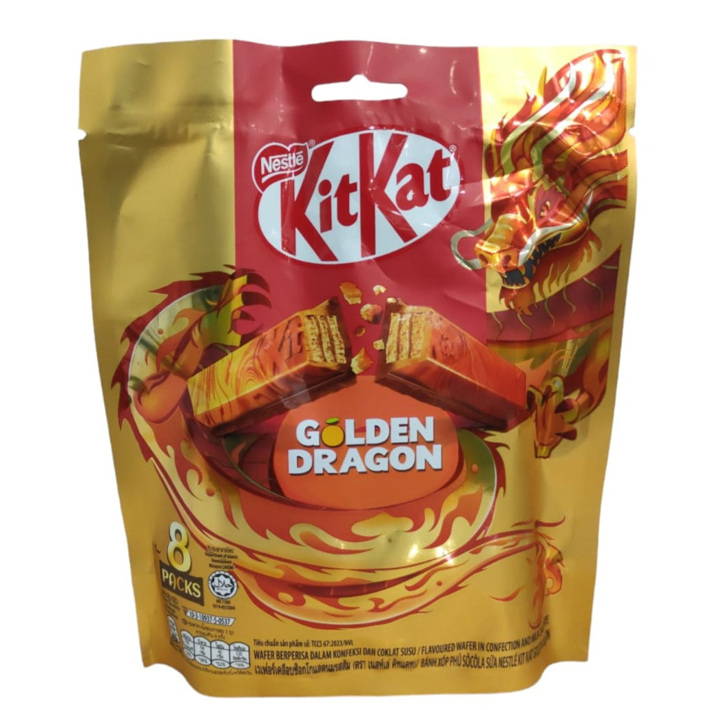 Chocolate KitKat Golden Dragon Contains 8 packs - 2 Finger