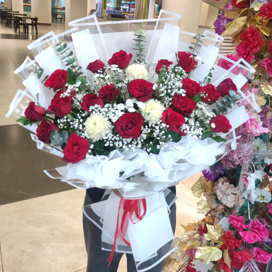 Beautiful Red Rose Fresh ( 20 Rose Fresh )