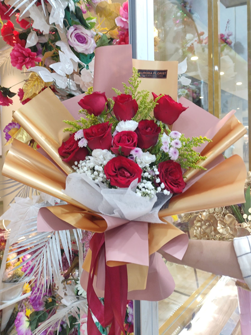Beautiful Red Rose Fresh ( 9 Rose Fresh )