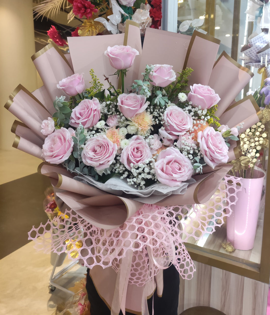 Beautiful Pink Rose Fresh (12 Rose Fresh )