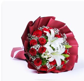 Blossom Red with Lily