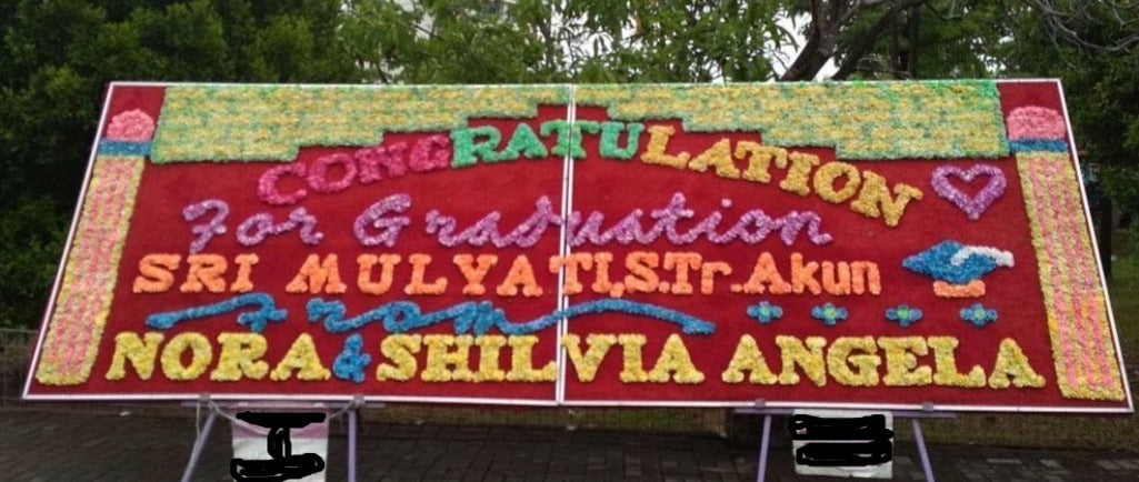 Flower Board (Papan Bunga Wisuda) 2 Papan