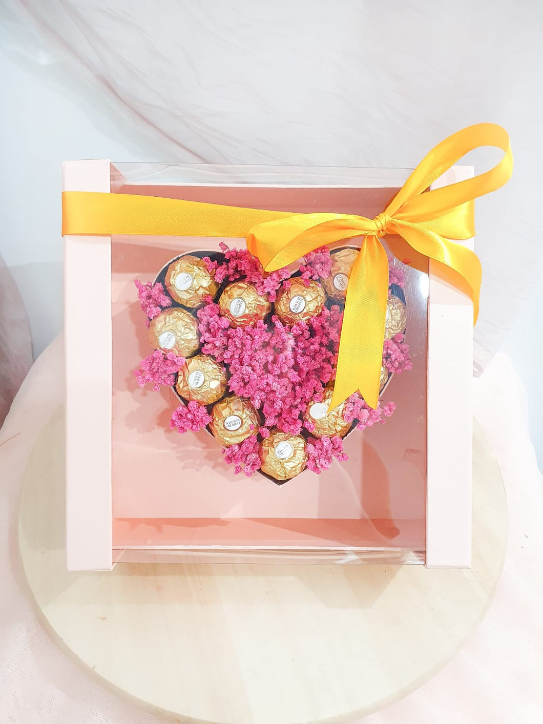 Baby Breath Pink Eternal Flower With Ferrero